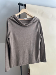 Silk Cowl Neck Blouse