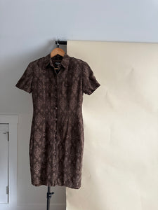 Vintage Silk Mini Dress (Sized S)