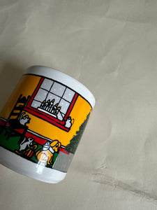 Vintage Christmas Mug - Fireplace