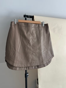 Faux Leather Mini Skirt