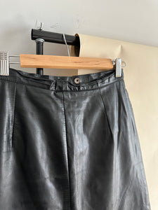 Vintage Leather Skirt (Sized 26.5" Waist)