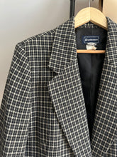 Load image into Gallery viewer, Vintage Houndstooth Wool Blend Blazer (Sized S-L)