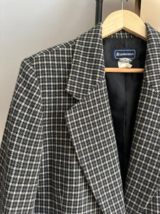 Vintage Houndstooth Wool Blend Blazer (Sized S-L)