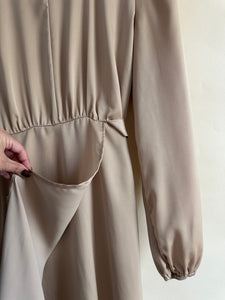 Puff Sleeve Tied Midi/Maxi Dress