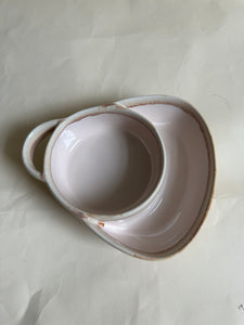 Ceramic Chip + Dip Bowl - White