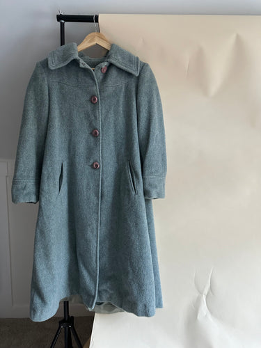 Vintage Union Made Wool Blend Trench Coat (Sized S/M)