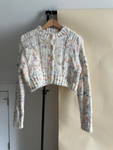 Load image into Gallery viewer, Cropped Cable Knit Cardigan (Sized XS/S)