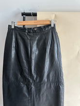 Load image into Gallery viewer, Vintage Leather Skirt (Sized 26.5&quot; Waist)