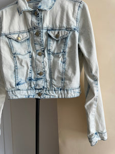 Vintage Cropped Denim Jacket (Sized S/M)