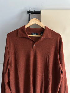 Merino Wool Polo Sweater (Sized M-XL)