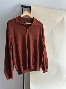 Merino Wool Polo Sweater (Sized M-XL)