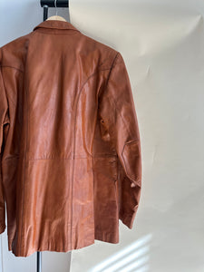 Vintage Leather Coat (Sized M/L)