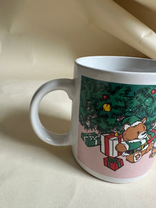 Vintage Christmas Mug - Tree + Gifts