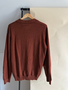 Merino Wool Polo Sweater (Sized M-XL)