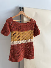 Load image into Gallery viewer, Vintage Handmade Crochet Top (Sized M)