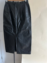 Load image into Gallery viewer, Vintage Leather Skirt (Sized 26.5&quot; Waist)