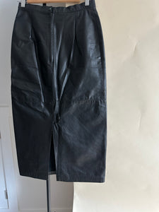 Vintage Leather Skirt (Sized 26.5" Waist)