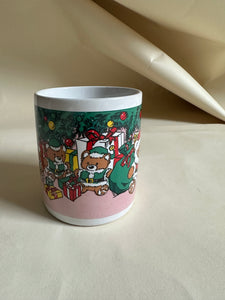 Vintage Christmas Mug - Tree + Gifts