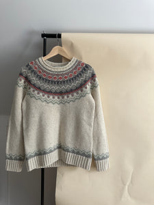 Fair Isle Wool Sweater (Sized XXS-S)