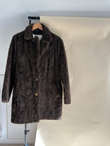 Vintage Faux Fur Brushed Coat (Sized S/M)