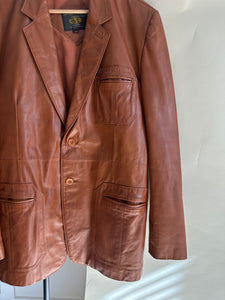 Vintage Leather Coat (Sized M/L)