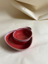 Load image into Gallery viewer, Ceramic Chip + Dip Bowl - Red