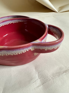 Ceramic Chip + Dip Bowl - Red