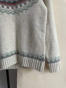 Fair Isle Wool Sweater (Sized XXS-S)