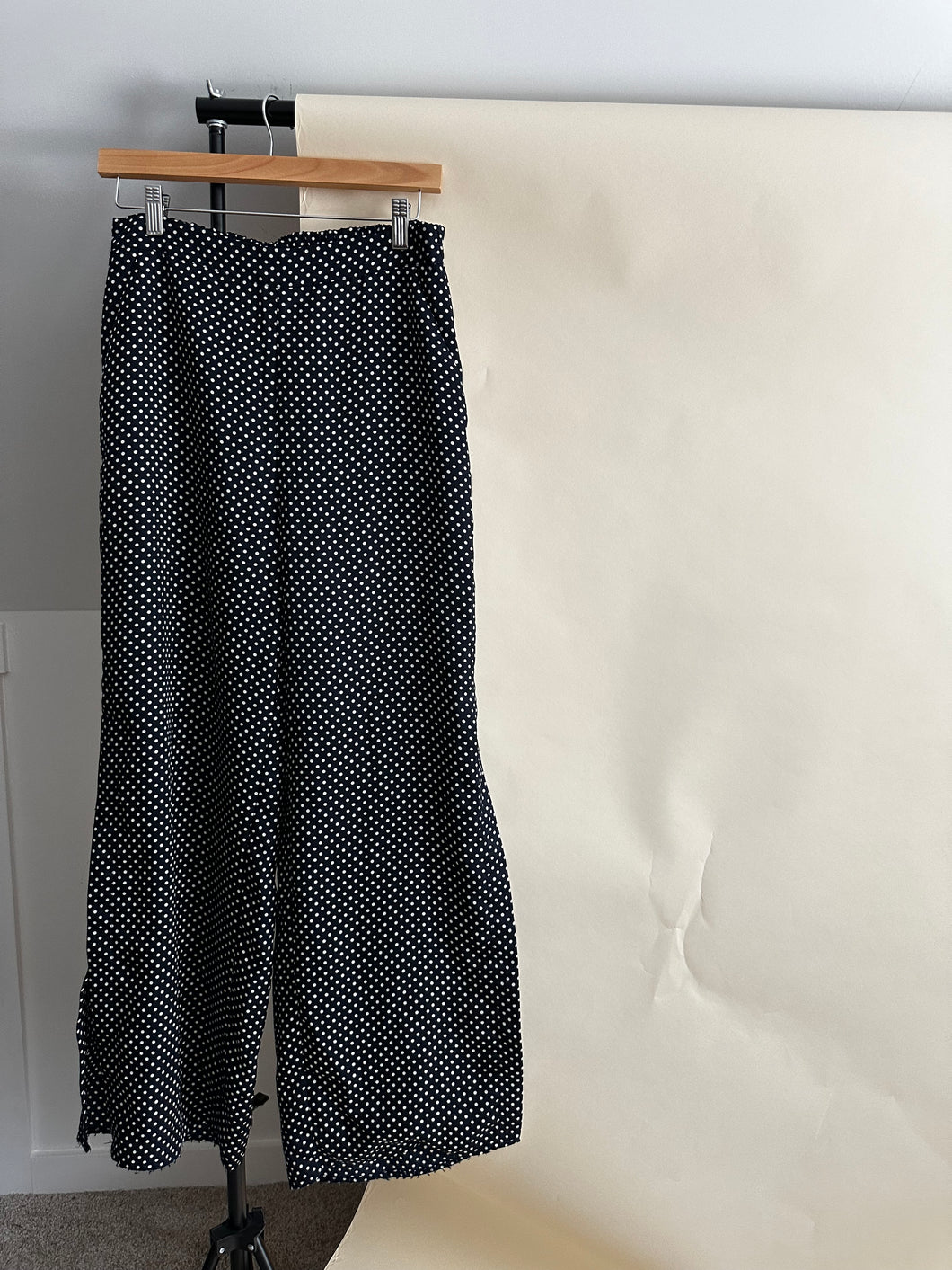 Polka Dot Flare Pants (Sized 29