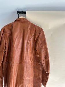 Vintage Leather Coat (Sized M/L)