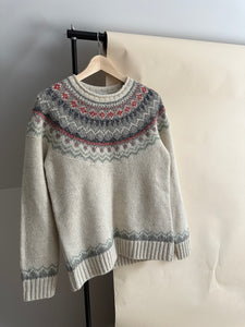 Fair Isle Wool Sweater (Sized XXS-S)