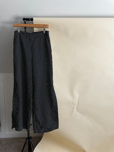 Polka Dot Flare Pants (Sized 29"+ Waist)