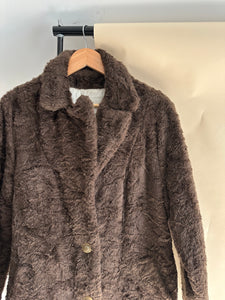 Vintage Faux Fur Brushed Coat (Sized S/M)