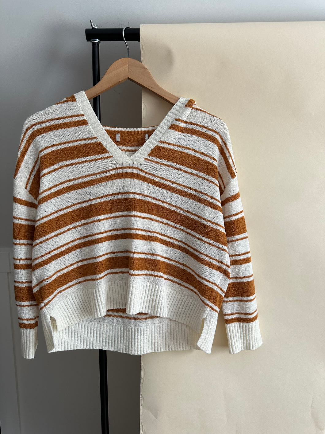 Striped Sweater Hoodie (Sized XXS/XS)