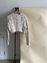 Load image into Gallery viewer, Cropped Cable Knit Cardigan (Sized XS/S)