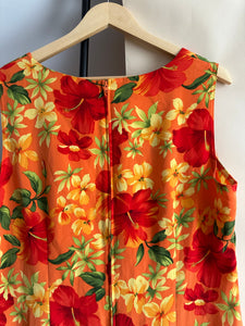 Vintage Tropical Midi/Maxi Dress (Sized XL)