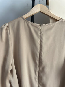 Puff Sleeve Tied Midi/Maxi Dress