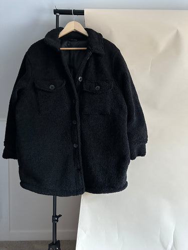 Cozy Sherpa Coat (Sized M/L)