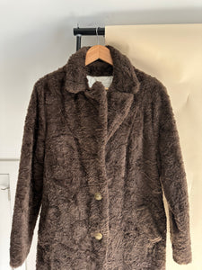 Vintage Faux Fur Brushed Coat (Sized S/M)