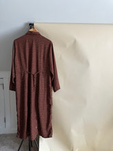 Load image into Gallery viewer, Vintage Pleated Micro-Floral Maxi Dress (Sized XL)