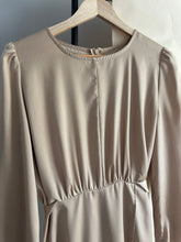 Load image into Gallery viewer, Puff Sleeve Tied Midi/Maxi Dress