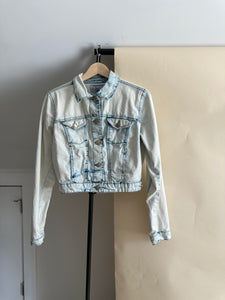 Vintage Cropped Denim Jacket (Sized S/M)