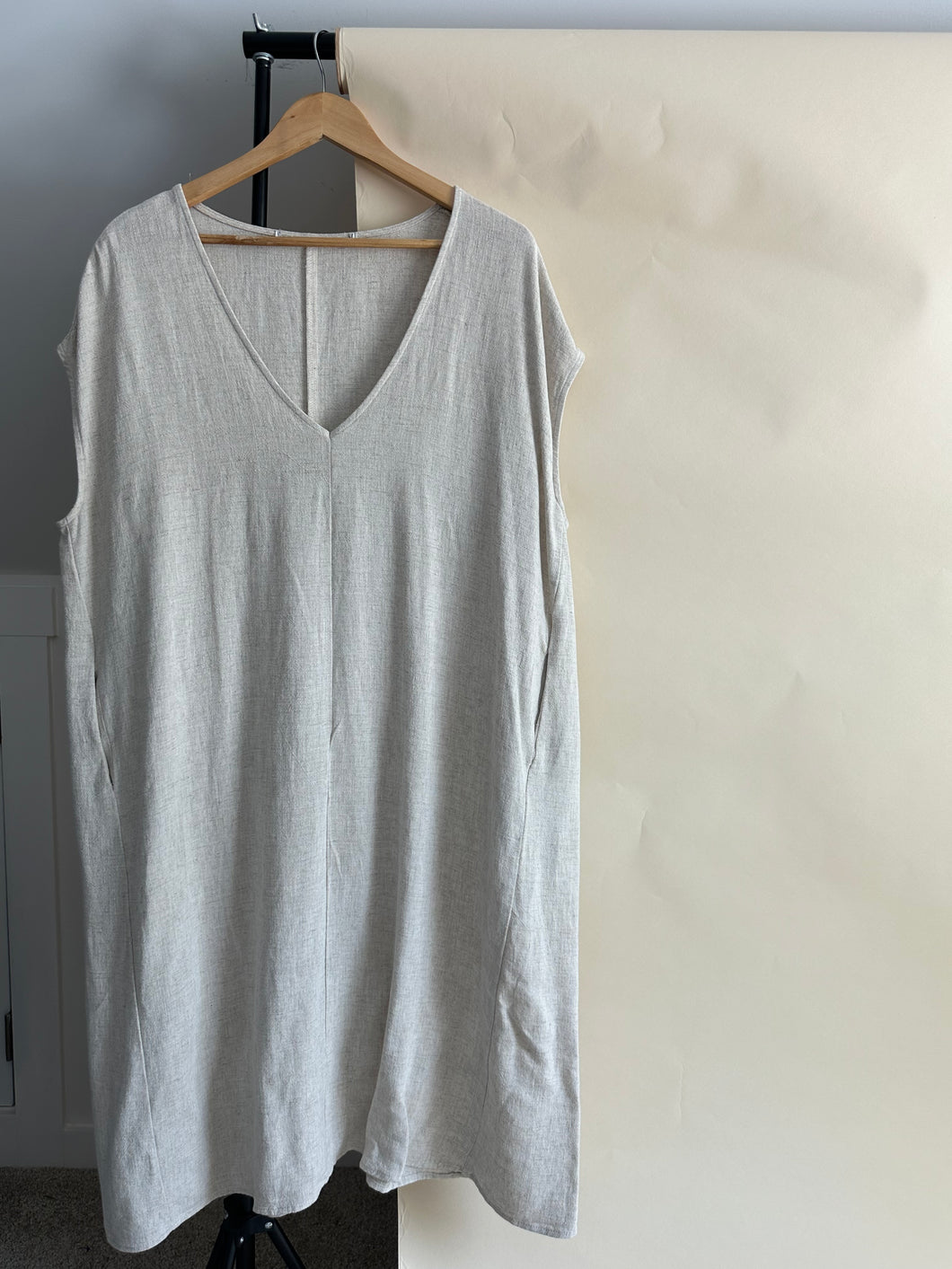 Linen (Blend) Swing Dress