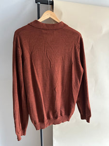 Merino Wool Polo Sweater (Sized M-XL)