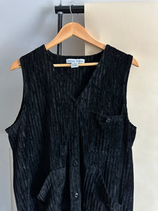 Vintage Ribbed Velour Vest (Sized M-XL)