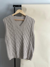 Load image into Gallery viewer, Cable Knit Sweater Vest (Sized XS-M)