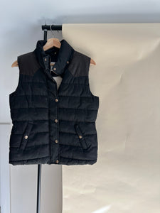 Puffer Vest with Faux Leather Detailing (Sized S/M)