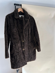 Vintage Faux Fur Brushed Coat (Sized S/M)