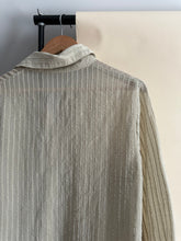 Load image into Gallery viewer, Sheer Ribbed Button Down (Sized S/M)