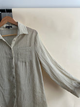 Load image into Gallery viewer, Sheer Ribbed Button Down (Sized S/M)